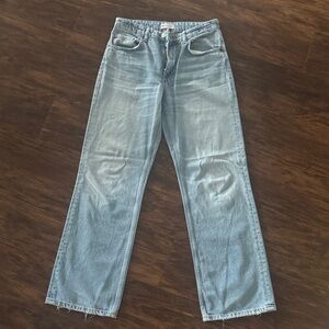 Zara Light Blue Women's wide leg Jeans